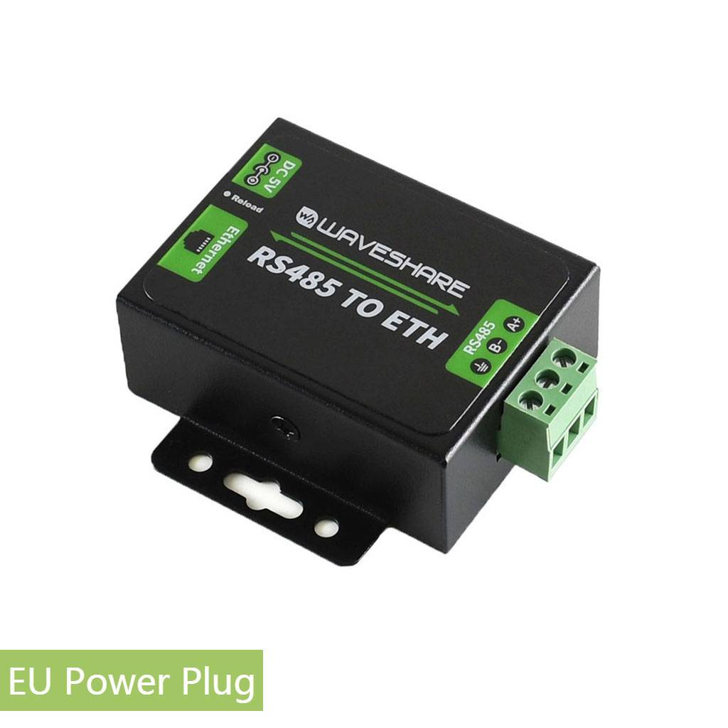 WaveShare RS485 to Ethernet Converter with EU Power Adapter 16529