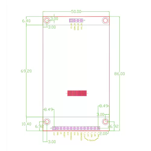 2,8inch TFT Touchscreen Display Modul ILI9341 240x320 mit SPI-Schnittstelle 2,8inch TFT Touchscreen Display Modul ILI9341 240x320 mit SPI-Schnittstelle