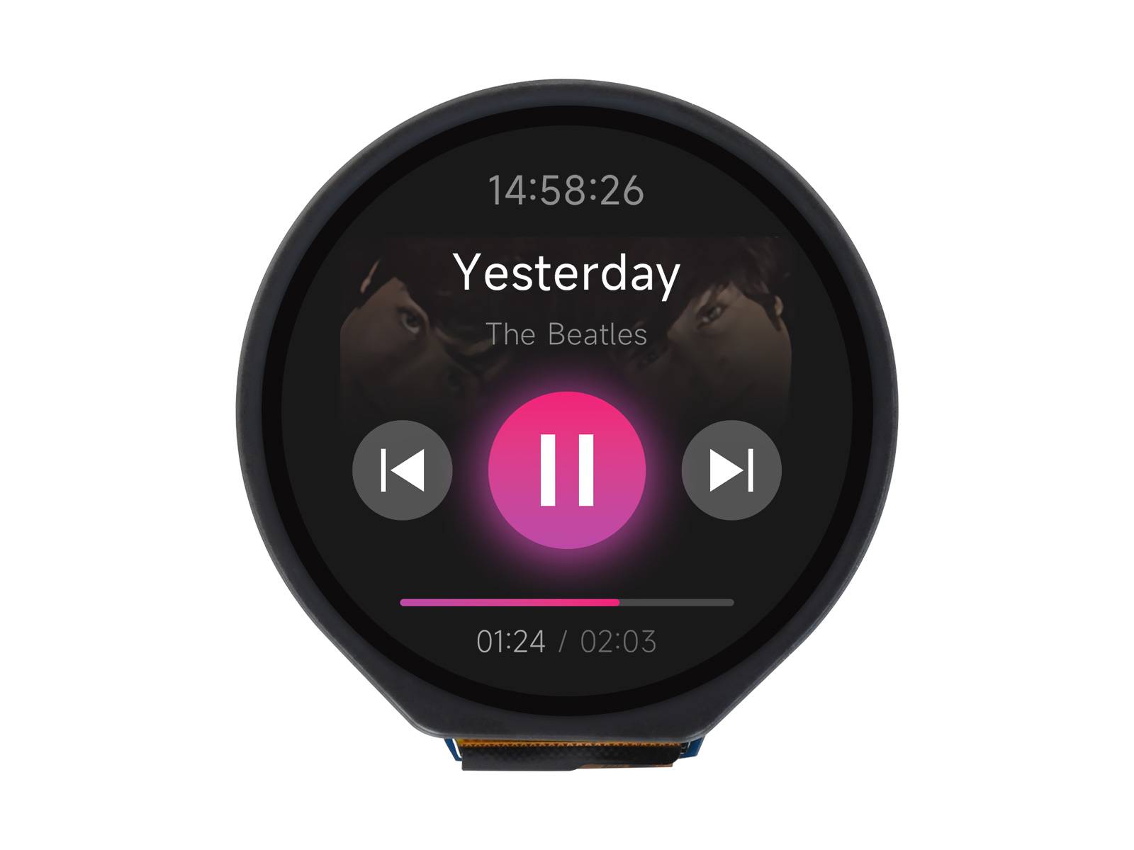 WaveShare 1.28inch Round LCD Display Module with Touch Panel 240x240 IPS SPI I2C