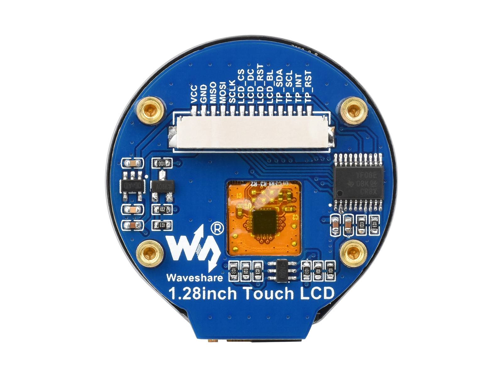 WaveShare 1.28inch Round LCD Display Module with Touch Panel 240x240 IPS SPI I2C