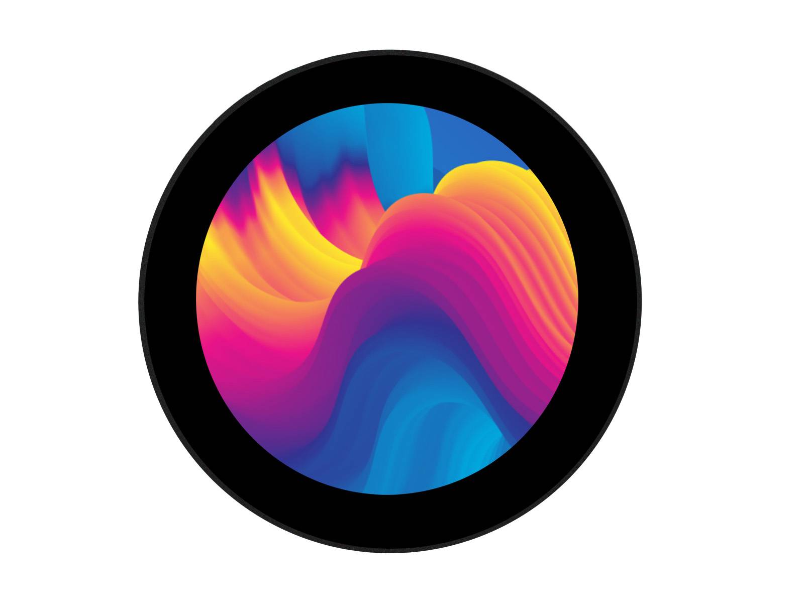 WaveShare 3.4inch DSI Round Touch Display 800x800 IPS 10-Point Touch