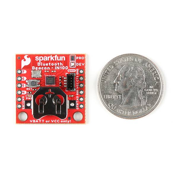 SparkFun NanoBeacon Lite Board IN100 2.4GHz BLE 12mm Coin Cell Battery Holder