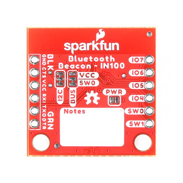 SparkFun NanoBeacon Lite Board IN100 2.4GHz BLE 12mm Coin Cell Battery Holder