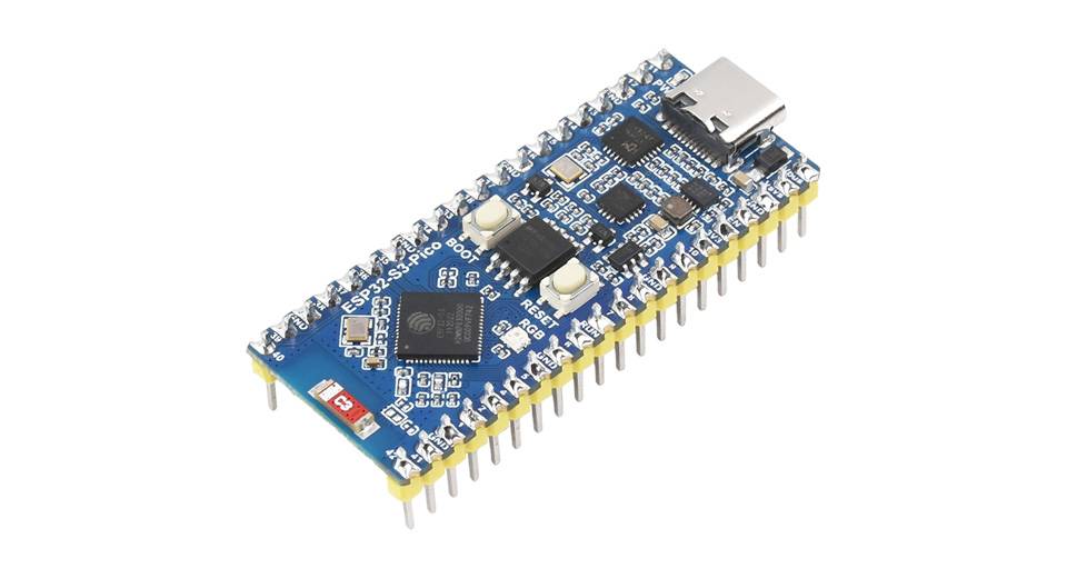 WaveShare ESP32-S3 Microcontroller 2.4GHz WiFi Development Board Pre-Soldered