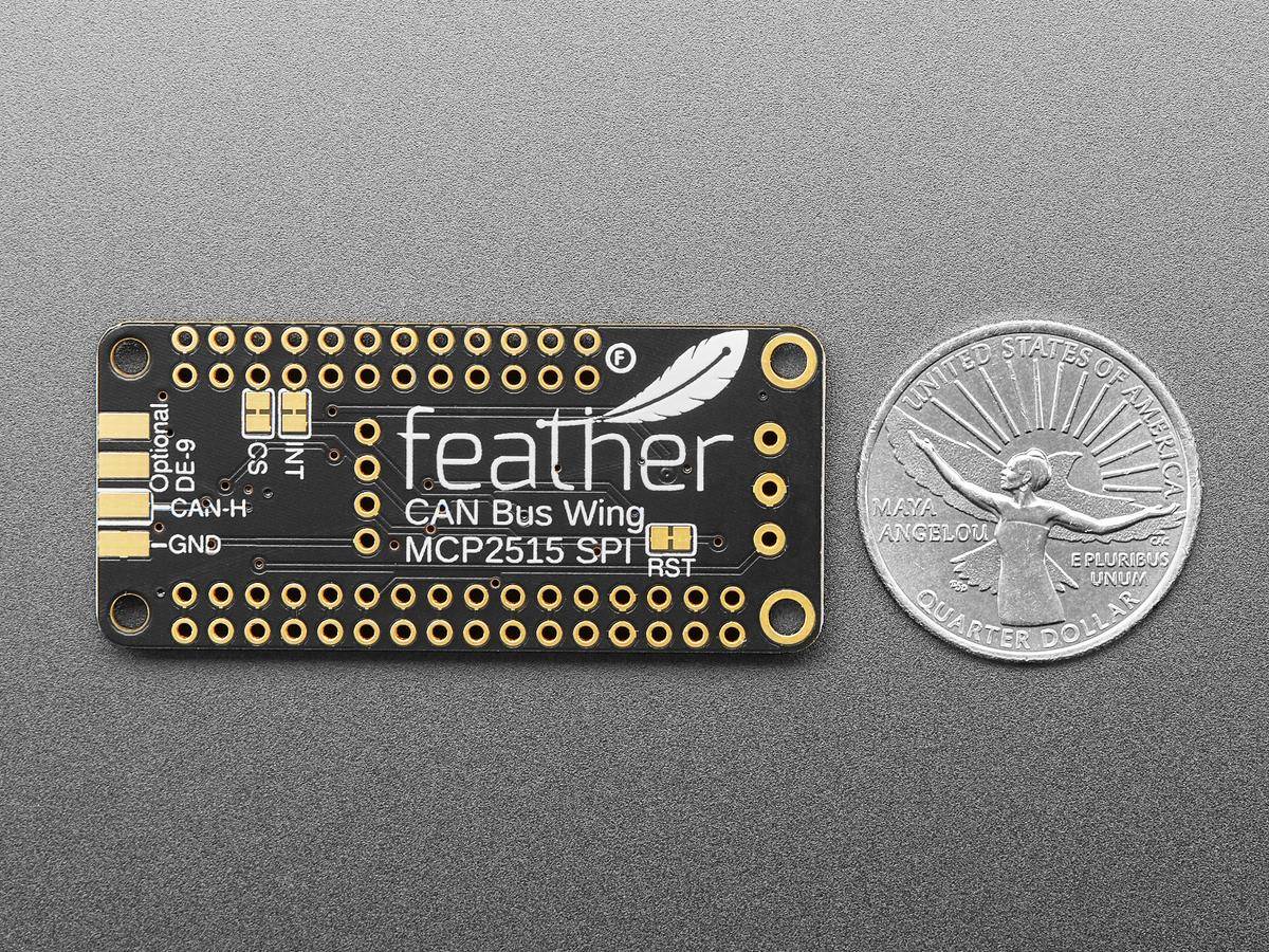 Adafruit CAN Bus FeatherWing with MCP2515 Controller for all Feathers