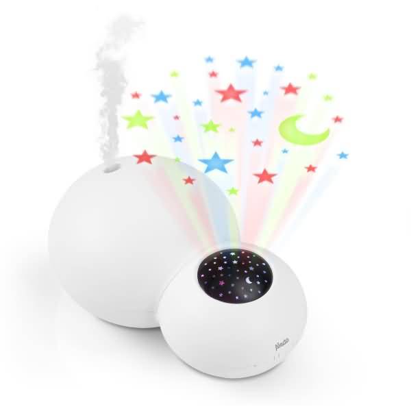 ALECTO BC-21 Luftbefeuchter und Projektor, weiß