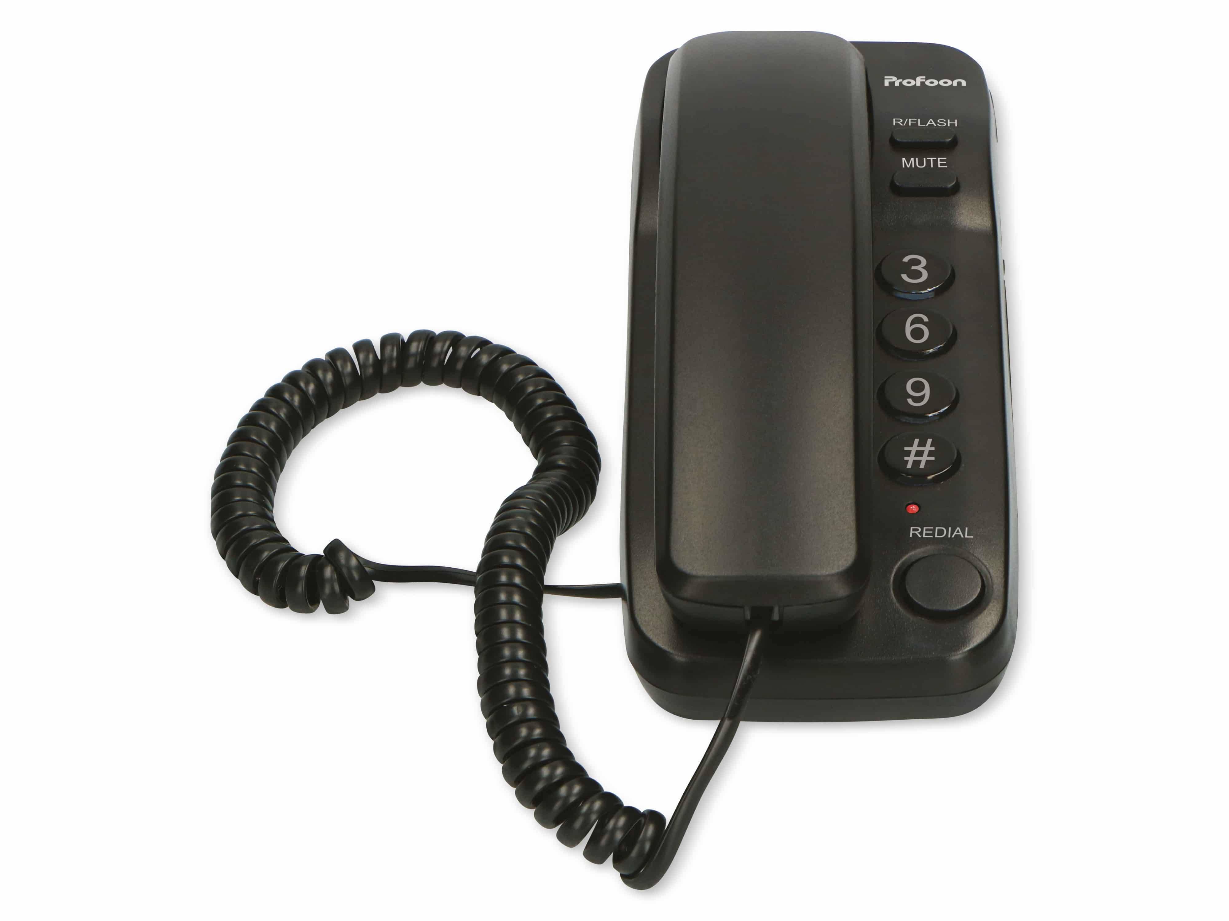 PROFOON Telefon TX-115, schwarz