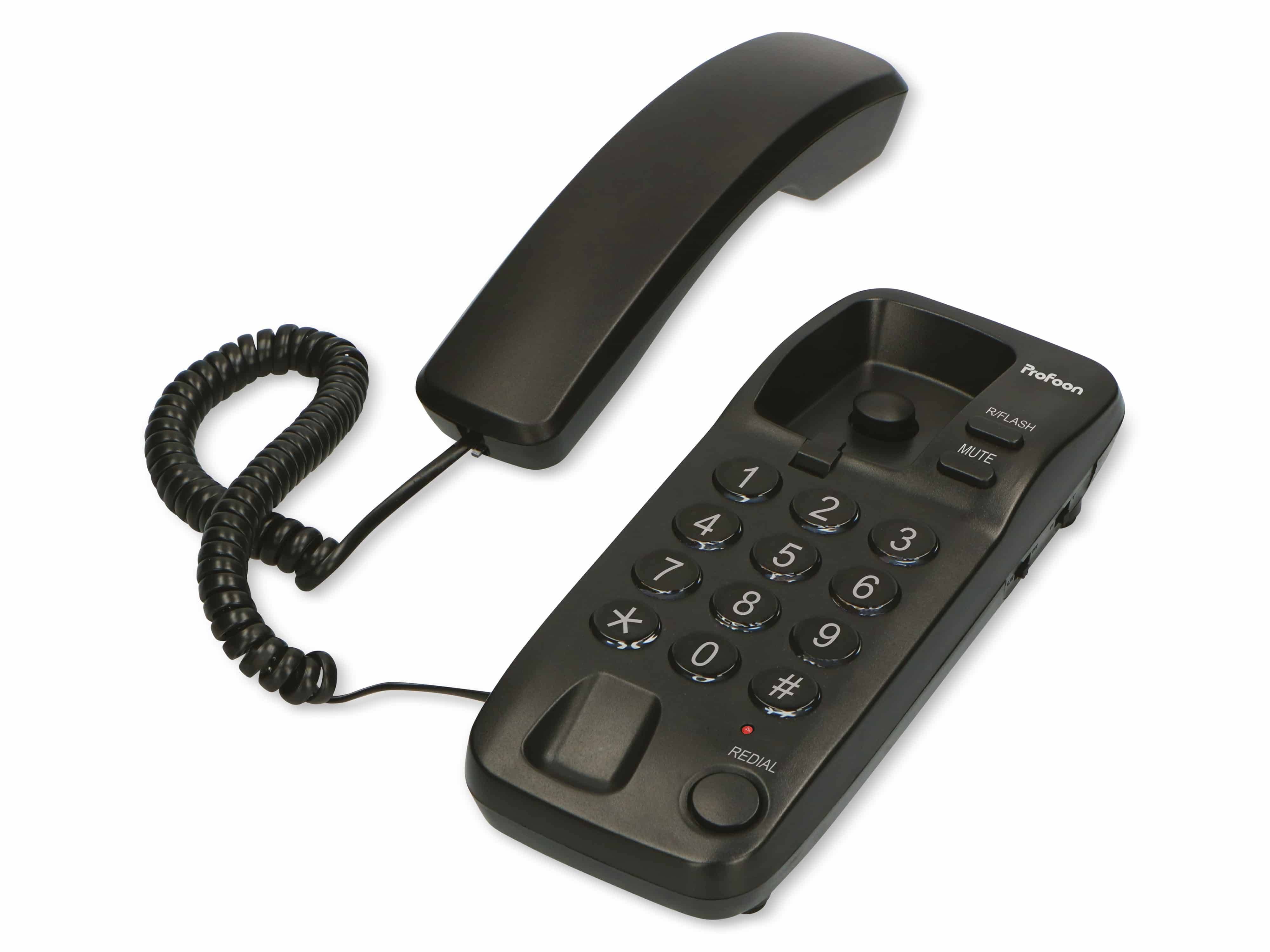 PROFOON Telefon TX-115, schwarz