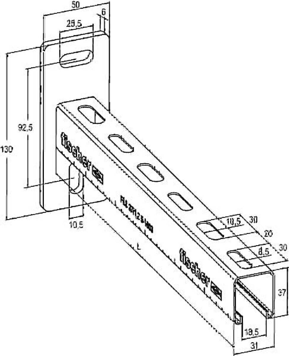 Fischer Deutschl. Auslegerkonsole ALK 37-450