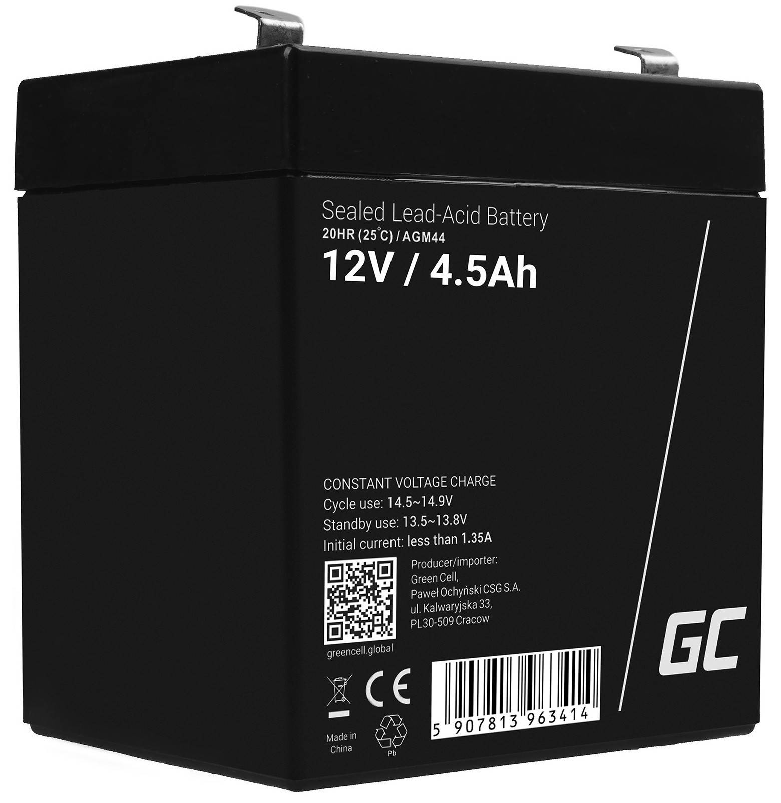 Green Cell - Batterie - Bleisäure - 4.5 Ah