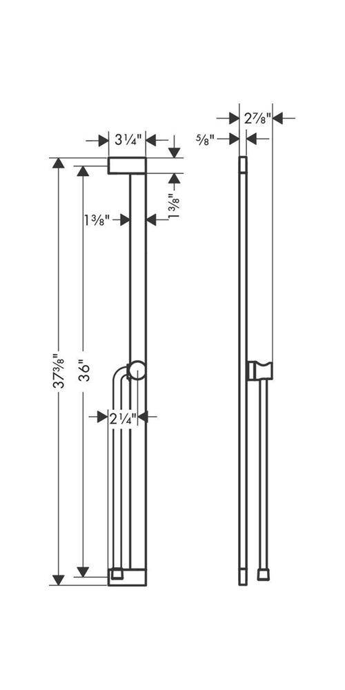 hansgrohe HG Brausestange Unica/Pulsify 90cm easy Sli u Brschl 1600mm