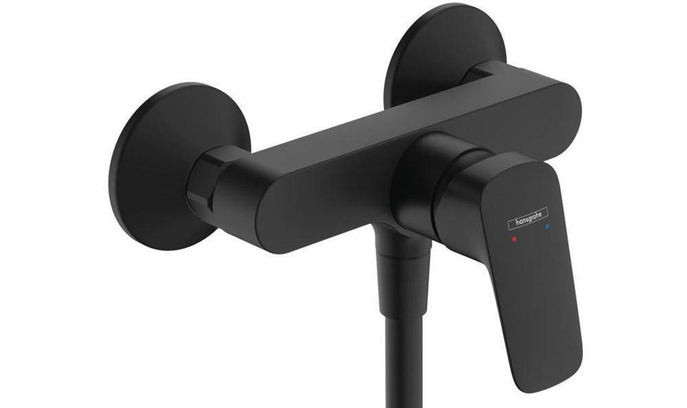 hansgrohe HG Einhebel-Brausemischer LOGIS DN 15, Aufputz mattschwarz