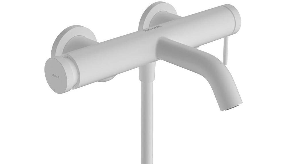 hansgrohe HG Einhebel-Wannenmischer Tecturis S Aufputz mattweiß