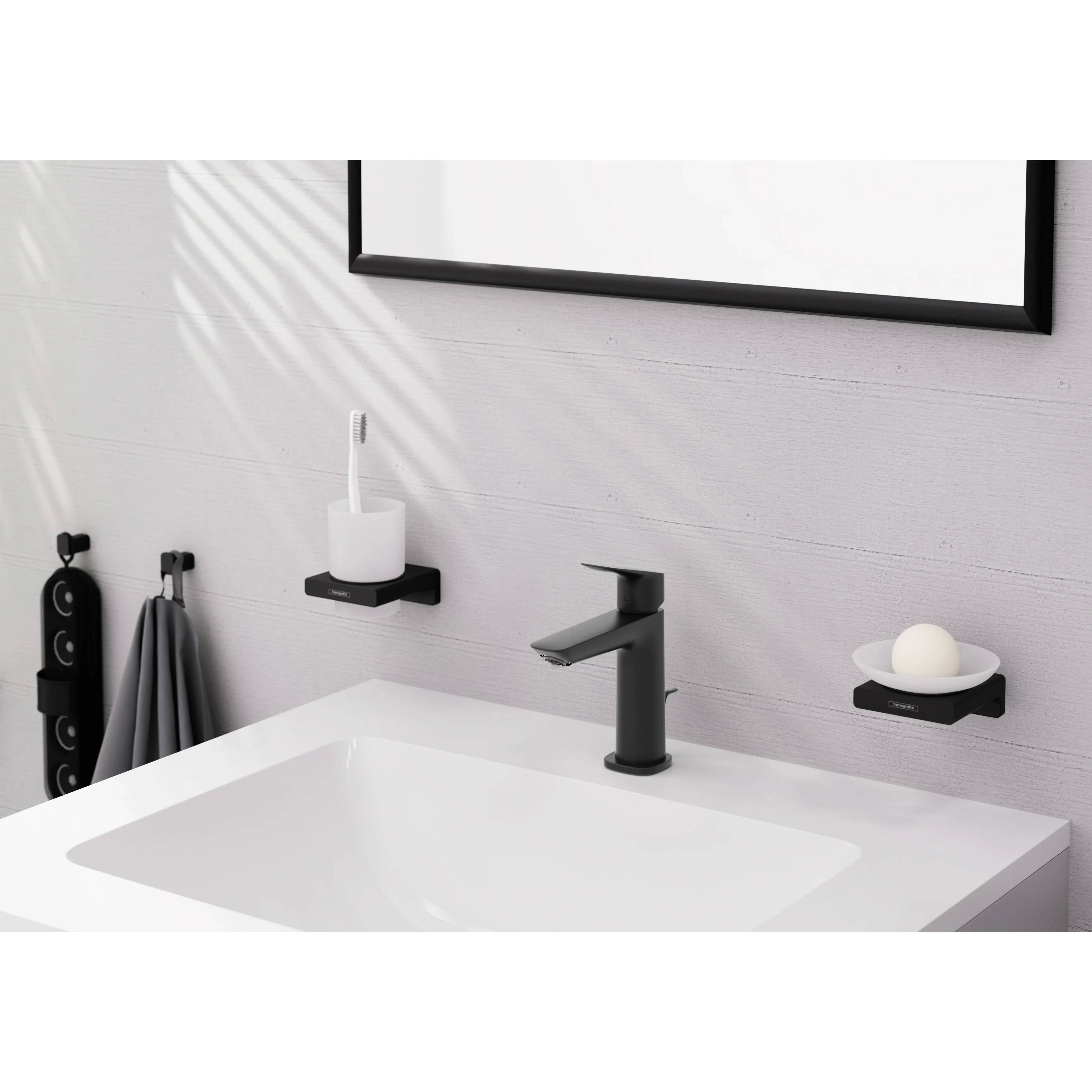 hansgrohe Waschtischmischer 110 Fine Logis CoolStart mattschwarz, 1 Stk.