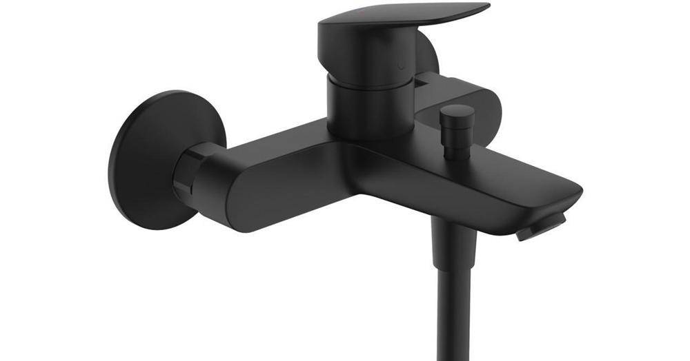 hansgrohe HG Einhebel-Wannenmischer LOGIS DN 15, Aufputz mattschwarz
