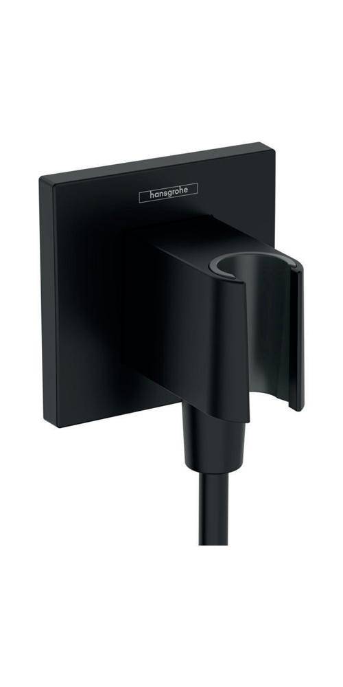 hansgrohe Wandanschluss FixFit E mit Brausehalter mattschwarz
