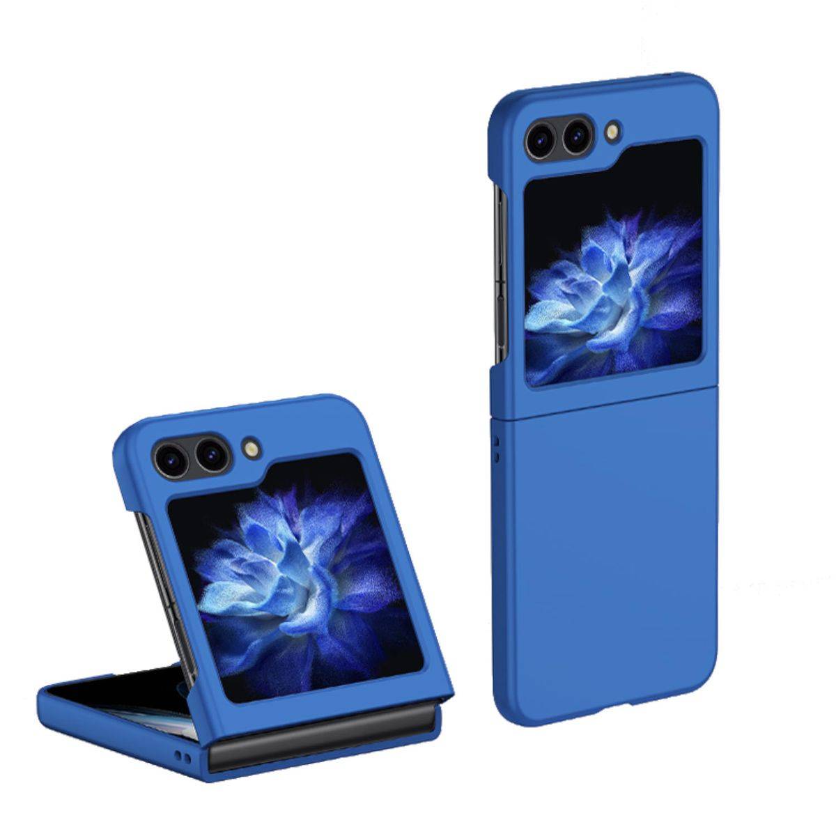 Für Samsung Galaxy Z Flip5 Skin Dunkelblau Schutz Case Handy Tasche