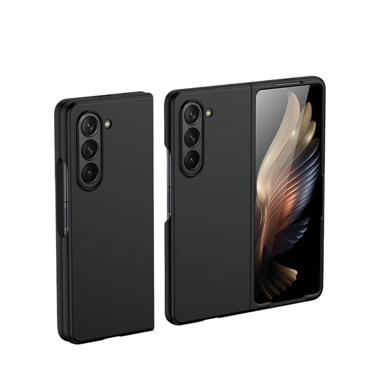 Für Samsung Galaxy Z Fold5 5G Skin Schwarz Schutz Case Handy Tasche