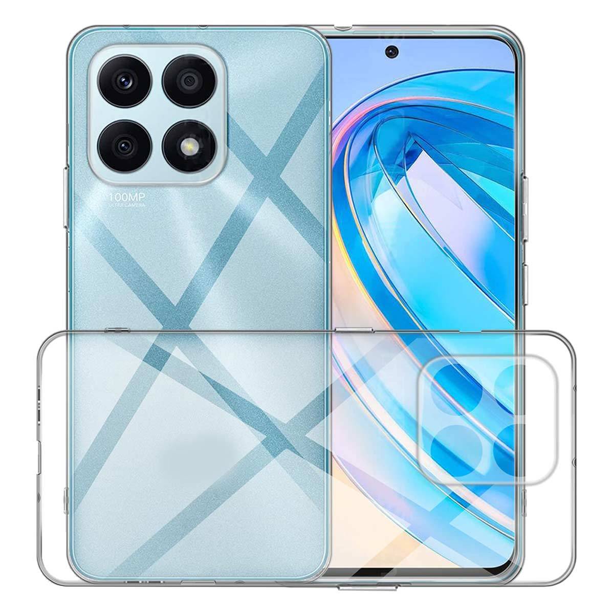 Für Honor X8a Silikoncase TPU Schutz Transparent Handy Tasche Hülle Cover Etui Neu