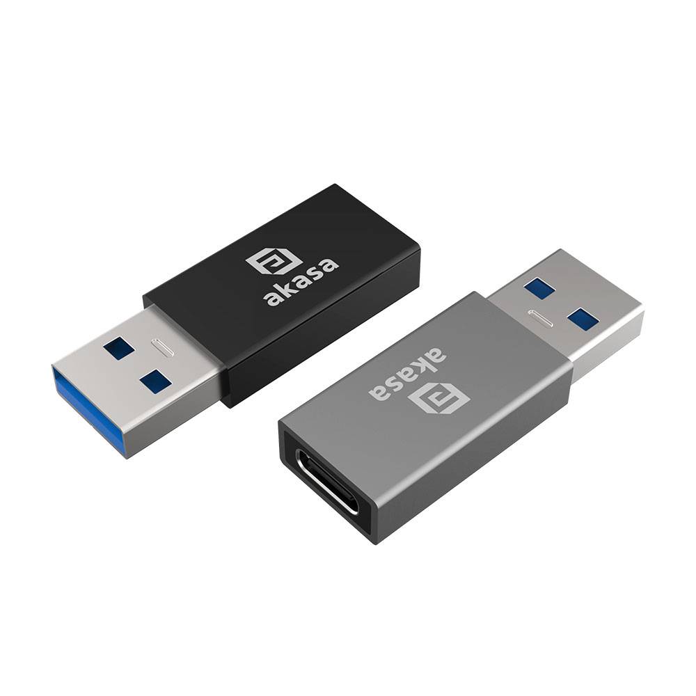 Akasa Typ A auf C USB-Adapter - 2 Stück AK-CBUB61-KT02 - Adapter - Digital/Daten