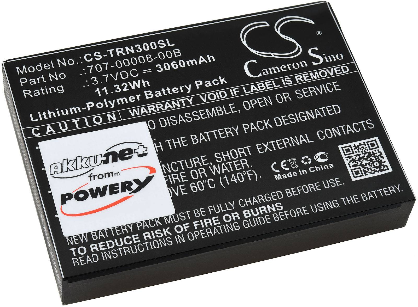 Powery Akku für GPS-Messgerät Trimble Juno 3D, 3E, 3,7V, Li-Polymer