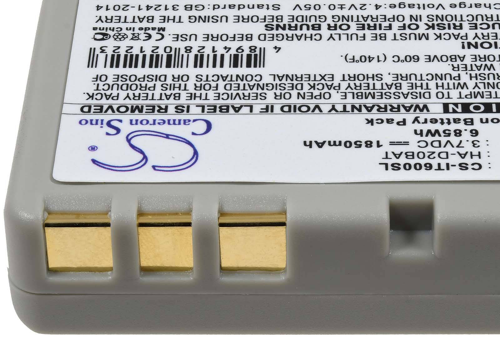 Powery Akku passend für Barcode-Scanner Casio IT-800, IT-600, IT-300, Typ HA-D20BAT, 3,7V, Li-Ion