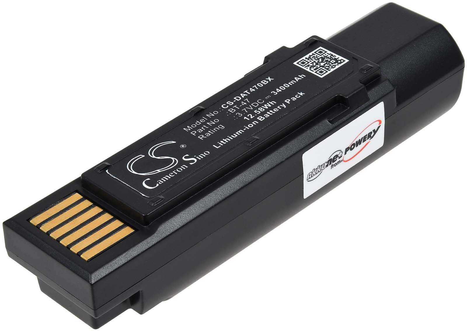 Powery Akku kompatibel mit Datalogic Typ RBP-GM45, 3,7v, Li-Ion
