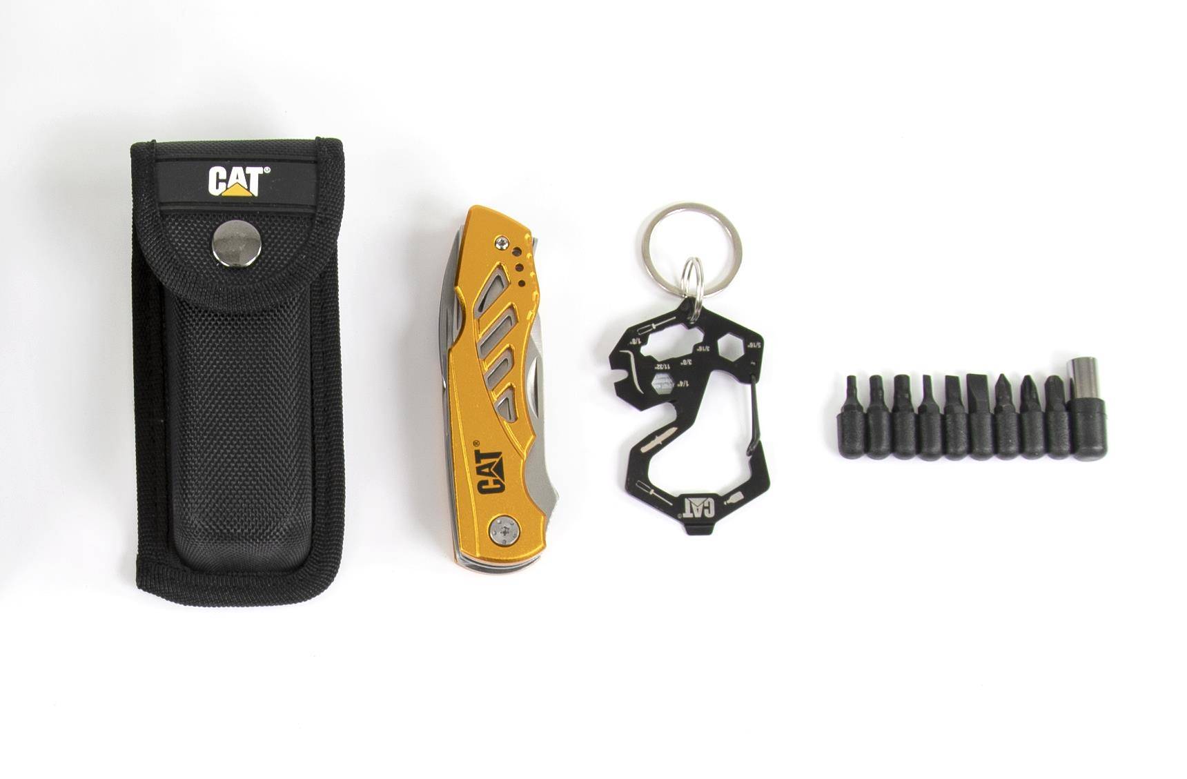 CAT Multitool BOX 2er Set mit 11 in 1 Multitool mit Gürteltasche und Universalwerkzeug