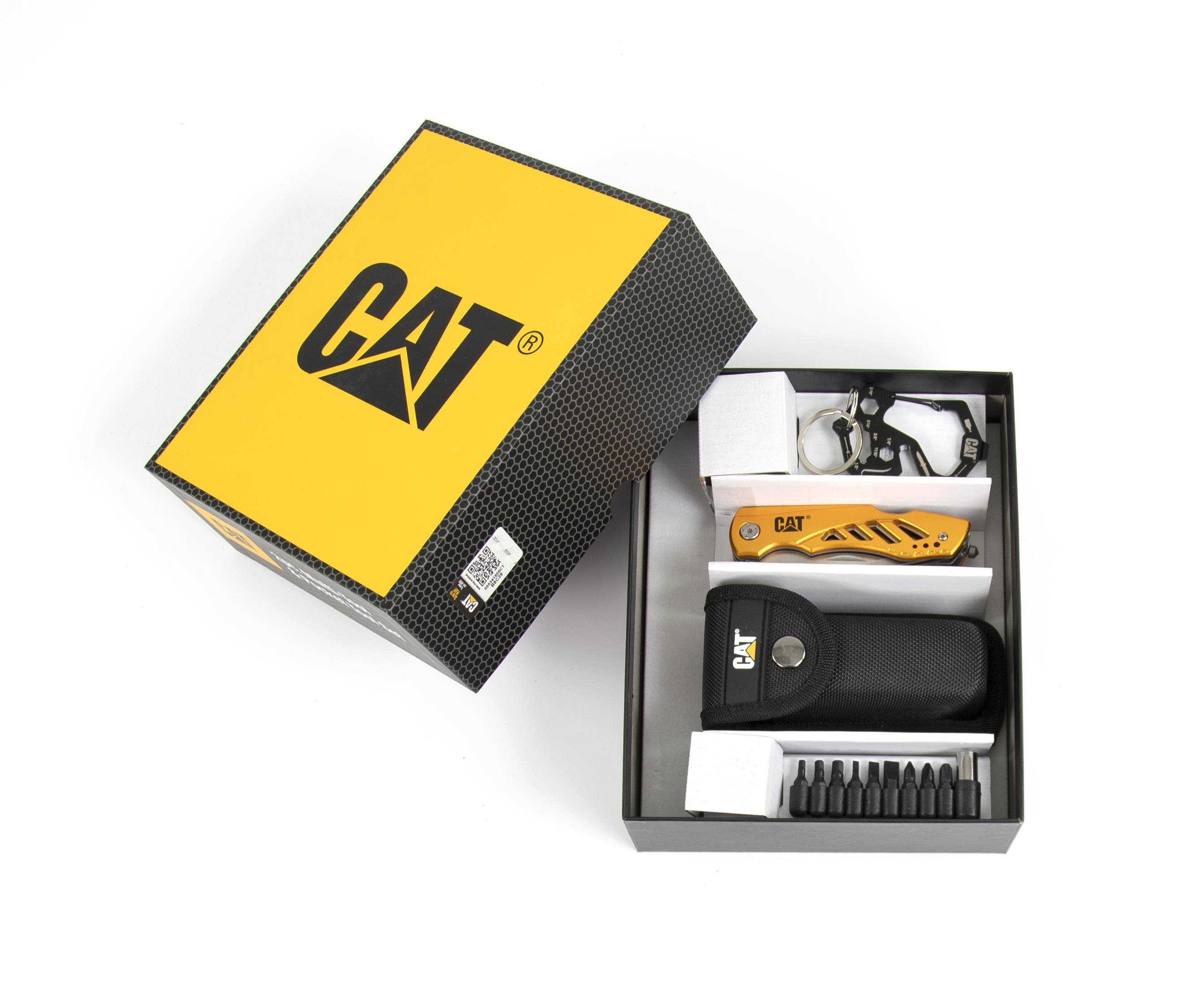 CAT Multitool BOX 2er Set mit 11 in 1 Multitool mit Gürteltasche und Universalwerkzeug