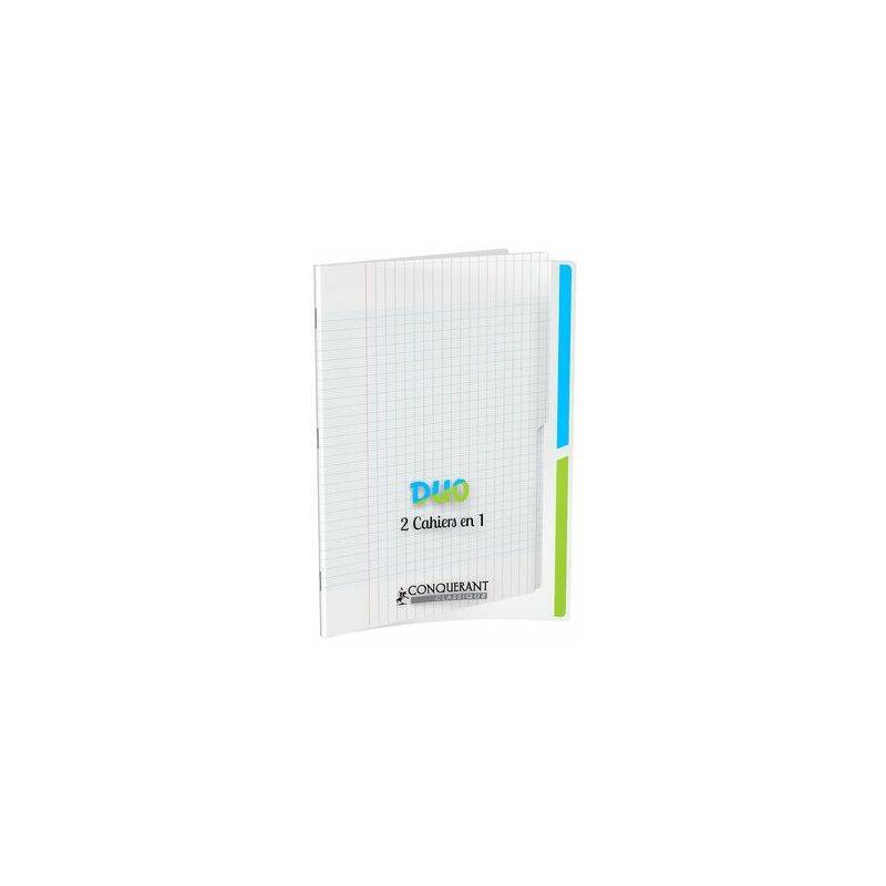 CONQUERANT CLASSIQUE Cahier "DUO", 240 x 320 mm, seyès