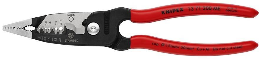 Knipex-Werk Multifukt.-Elektrikerzange 13 71 200 ME SB