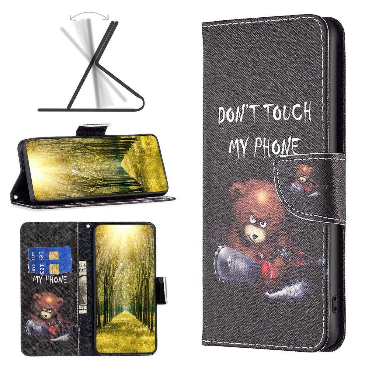 Für Xiaomi 13 Lite Kunstleder Handy Tasche Book Motiv Muster Wallet