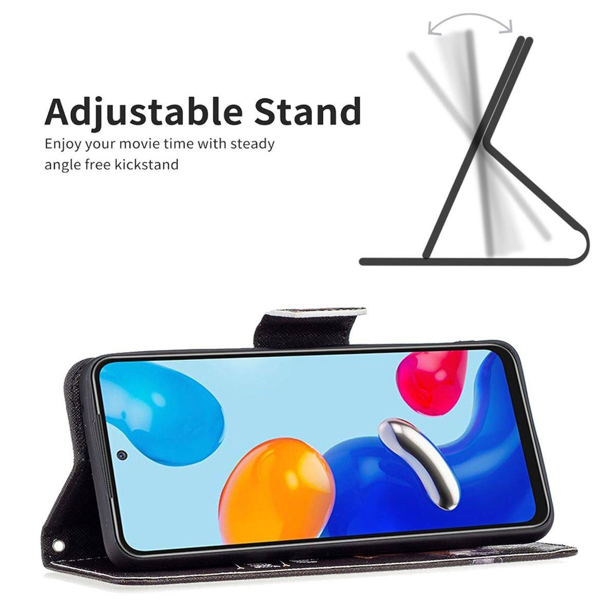 Für Xiaomi Redmi Note 12S 4G Kunstleder Handy Tasche Book Motiv Muster