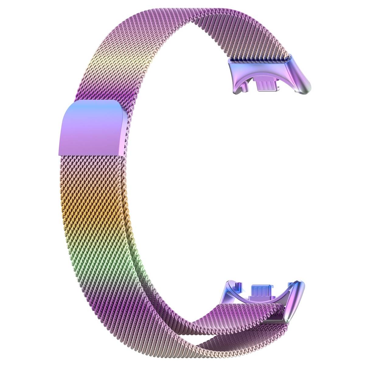 Milanese Uhrenarmband mit Magnetverschluss Xiaomi Mi Band 8 Regenbogen