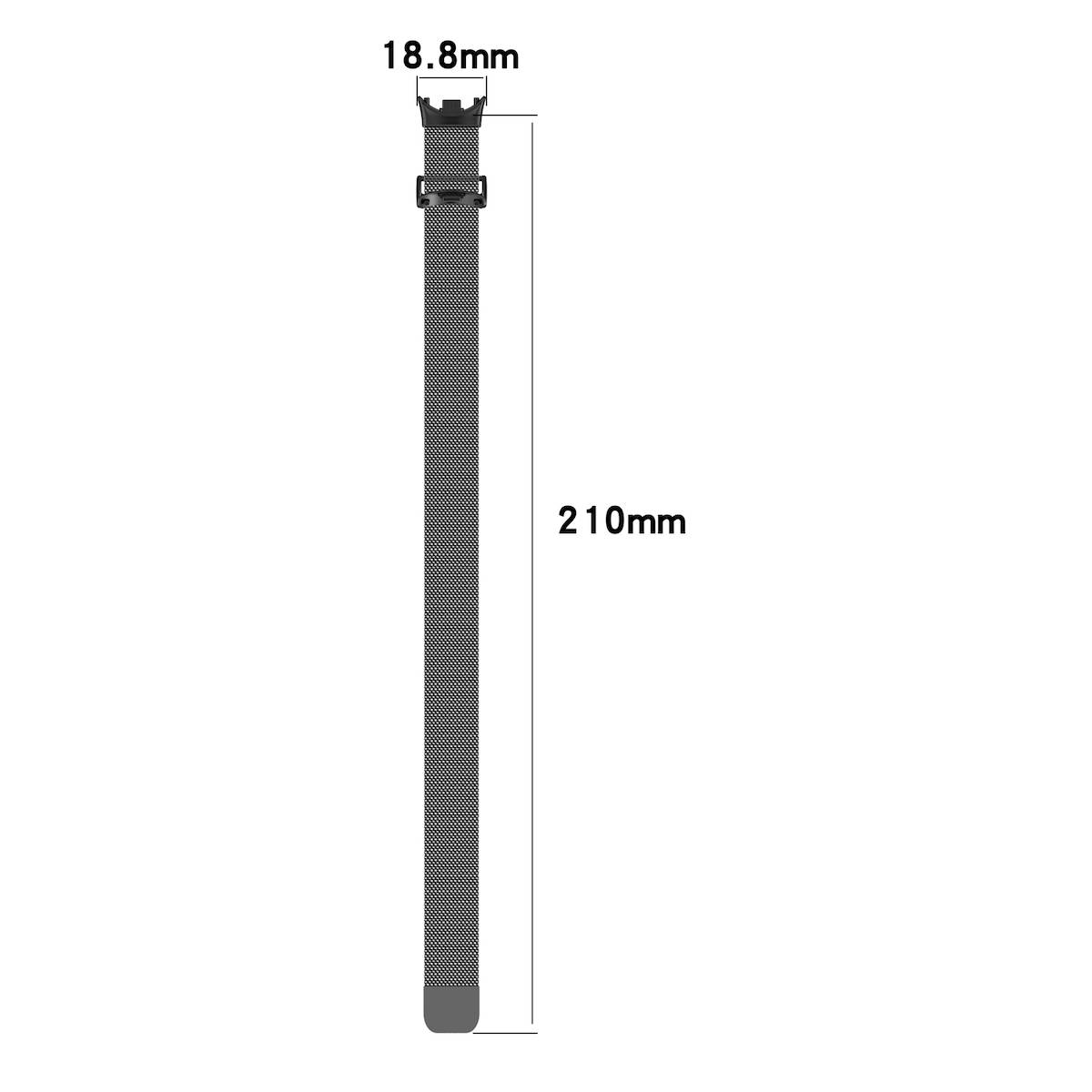 Milanese Uhrenarmband mit Magnetverschluss Xiaomi Mi Band 8 Regenbogen