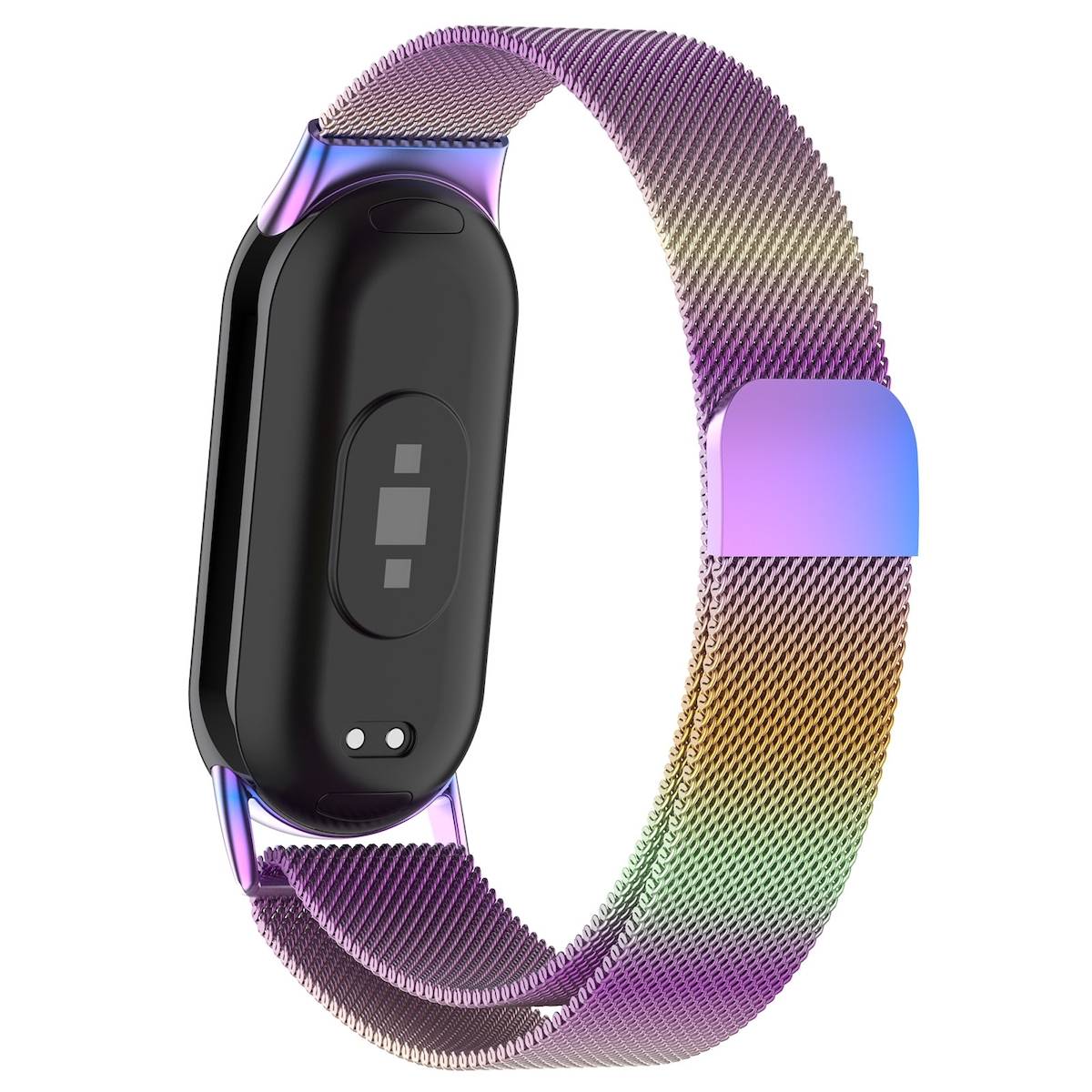 Milanese Uhrenarmband mit Magnetverschluss Xiaomi Mi Band 8 Regenbogen