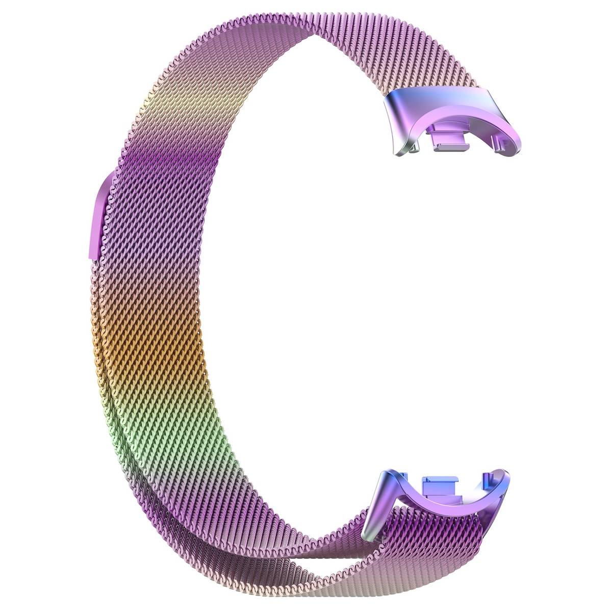 Milanese Uhrenarmband mit Magnetverschluss Xiaomi Mi Band 8 Regenbogen