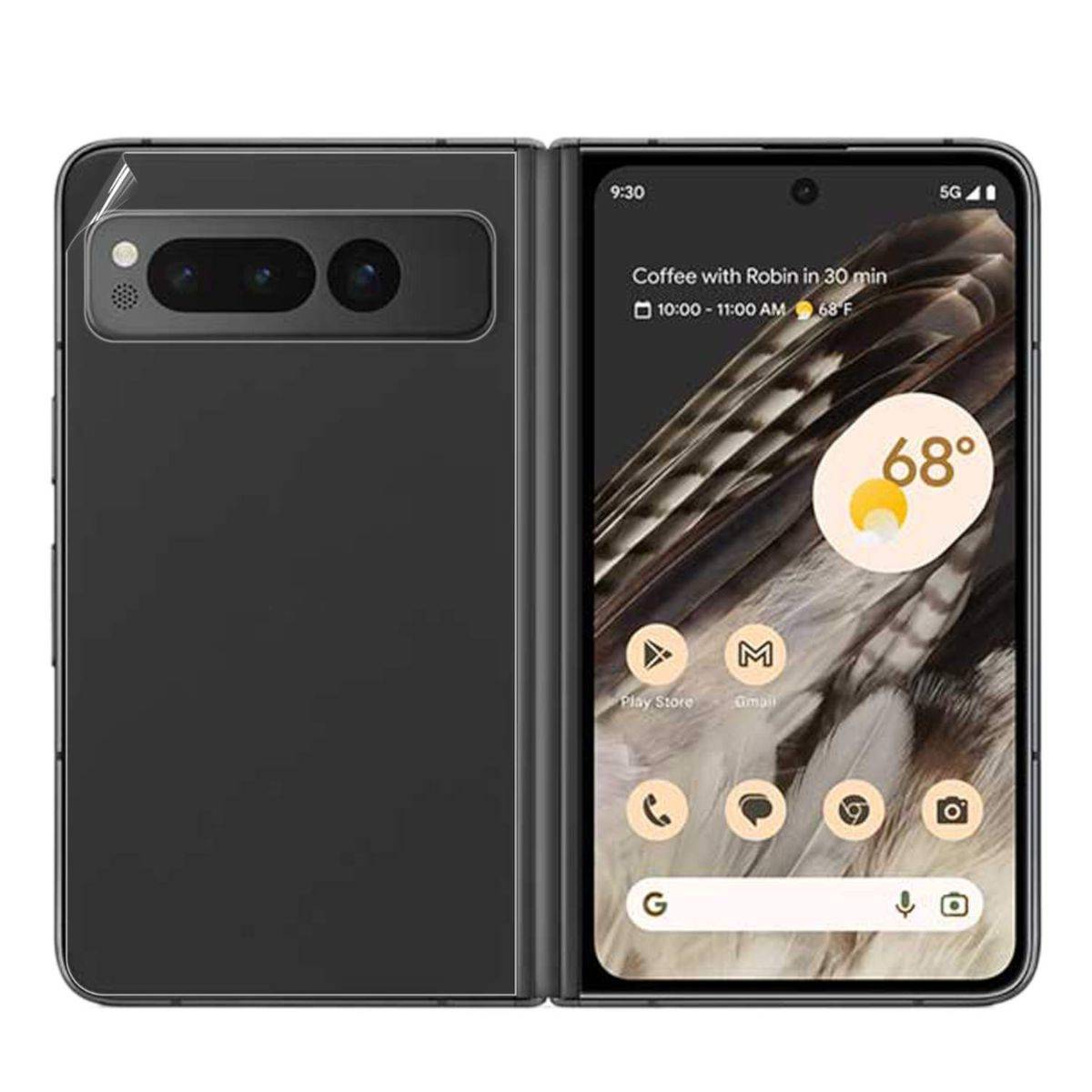 Für Google Pixel Fold 1x Hydrogel Folie Display Schutz Back-LCD