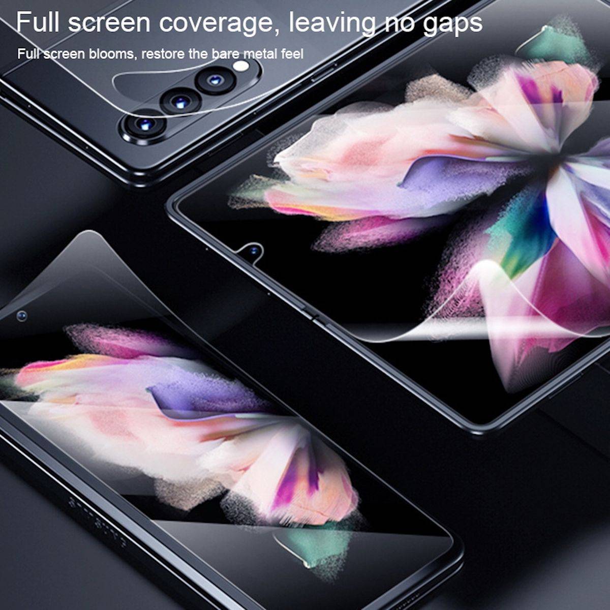 Für Google Pixel Fold 1x Hydrogel Folie Display Schutz Back-LCD