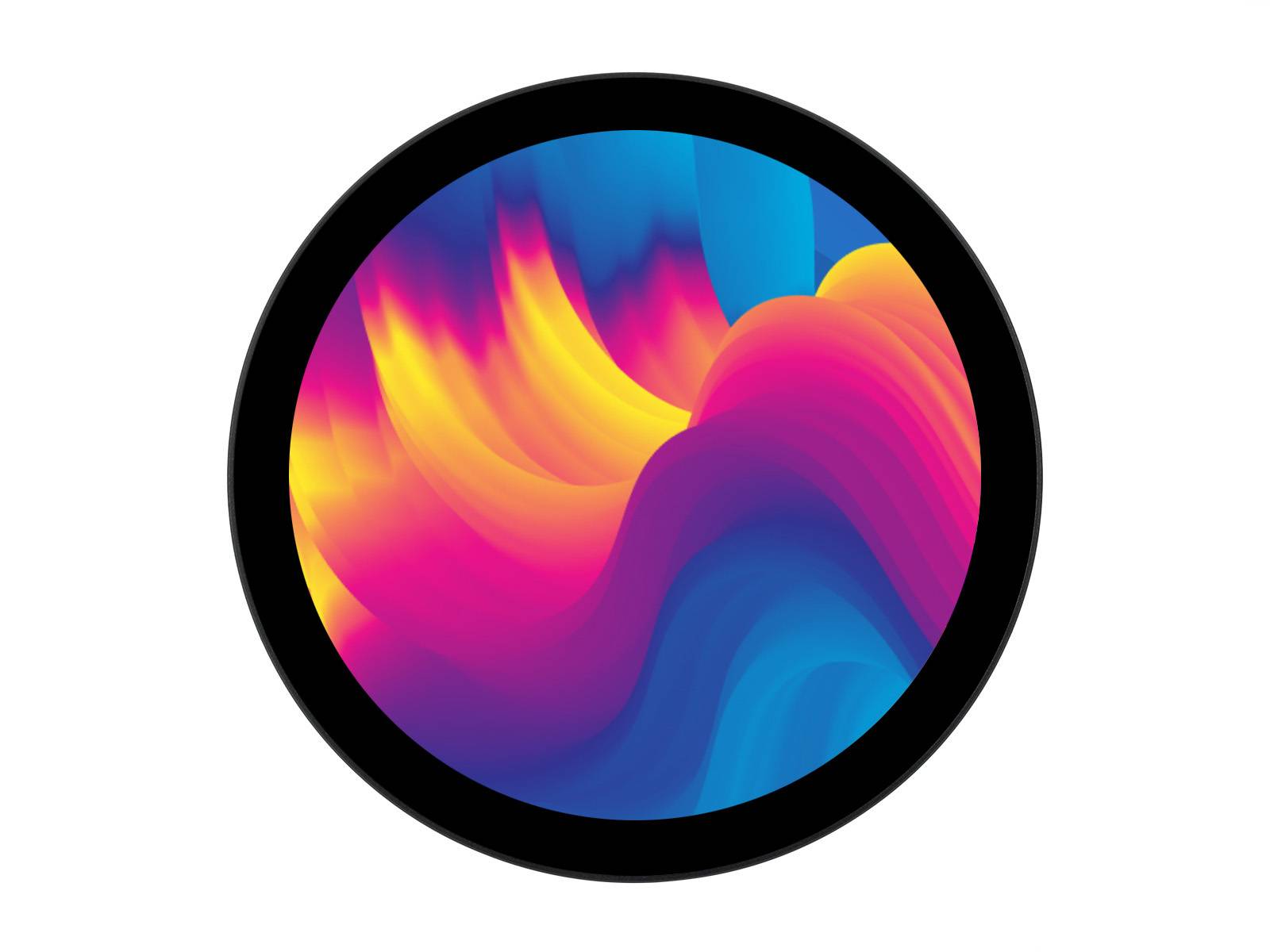 WaveShare 5inch HDMI Round Touch Display 1080x1080 IPS 10-Point Touch