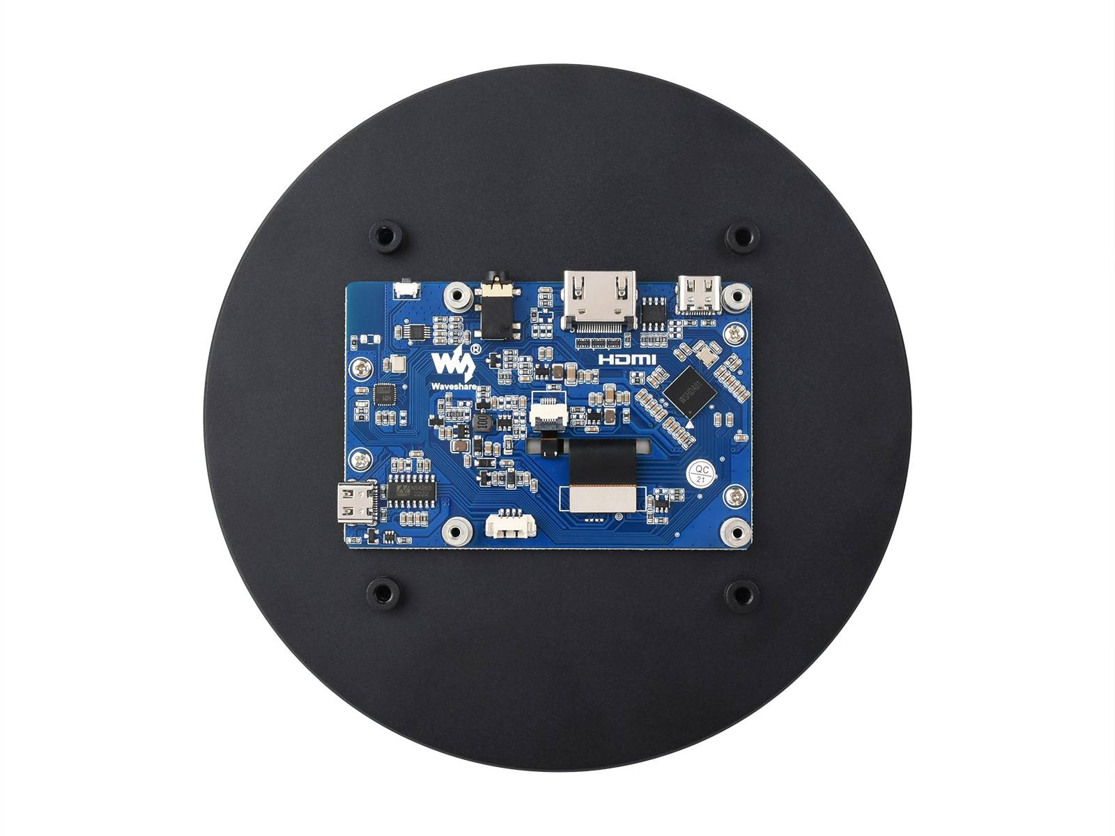 WaveShare 5inch HDMI Round Touch Display 1080x1080 IPS 10-Point Touch