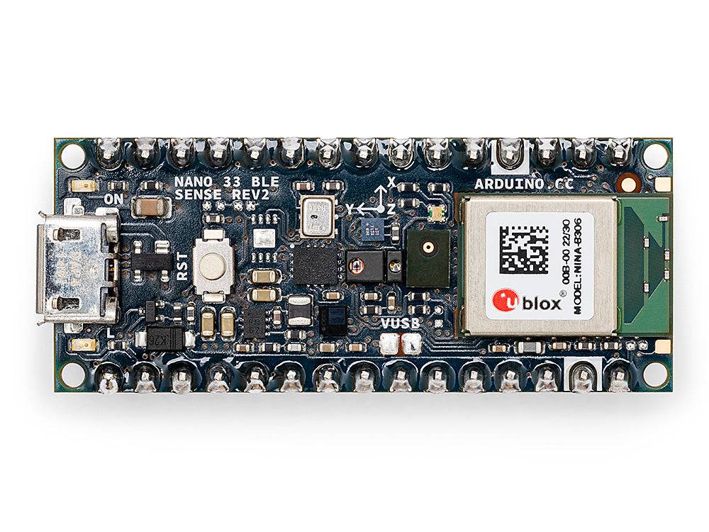 Arduino® Nano 33 BLE Sense Rev2 with Headers