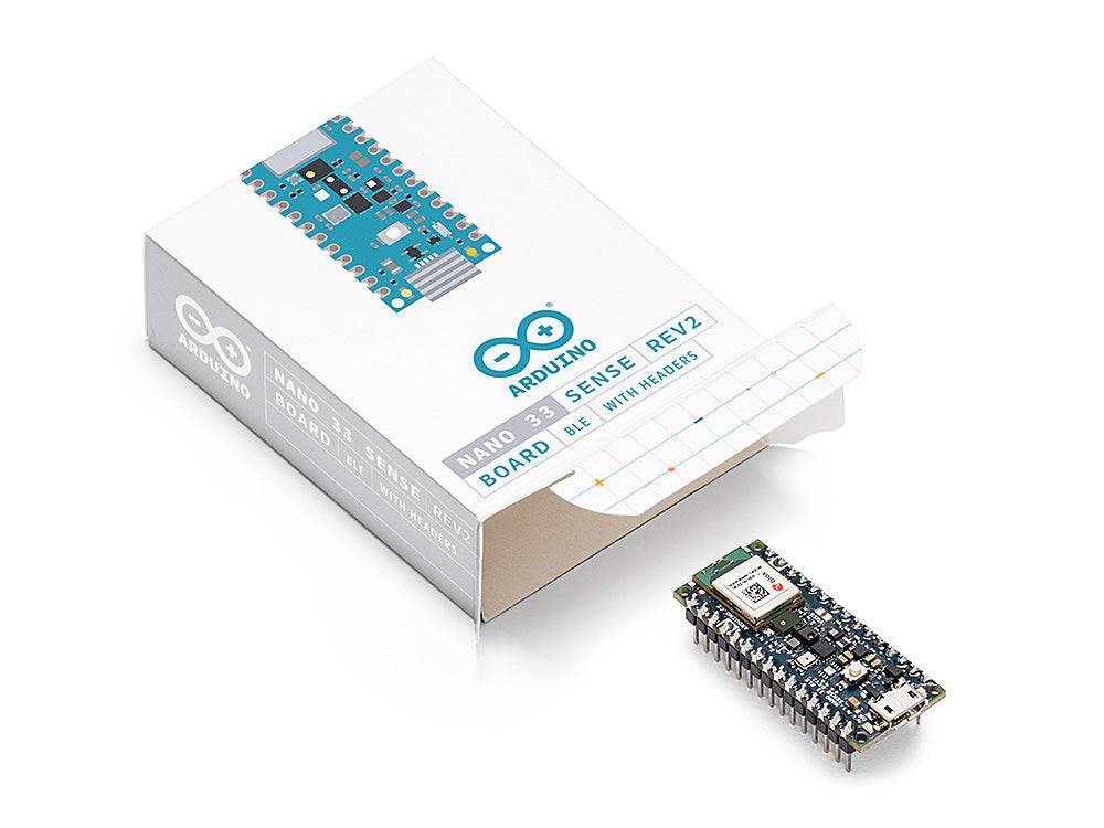 Arduino® Nano 33 BLE Sense Rev2 with Headers