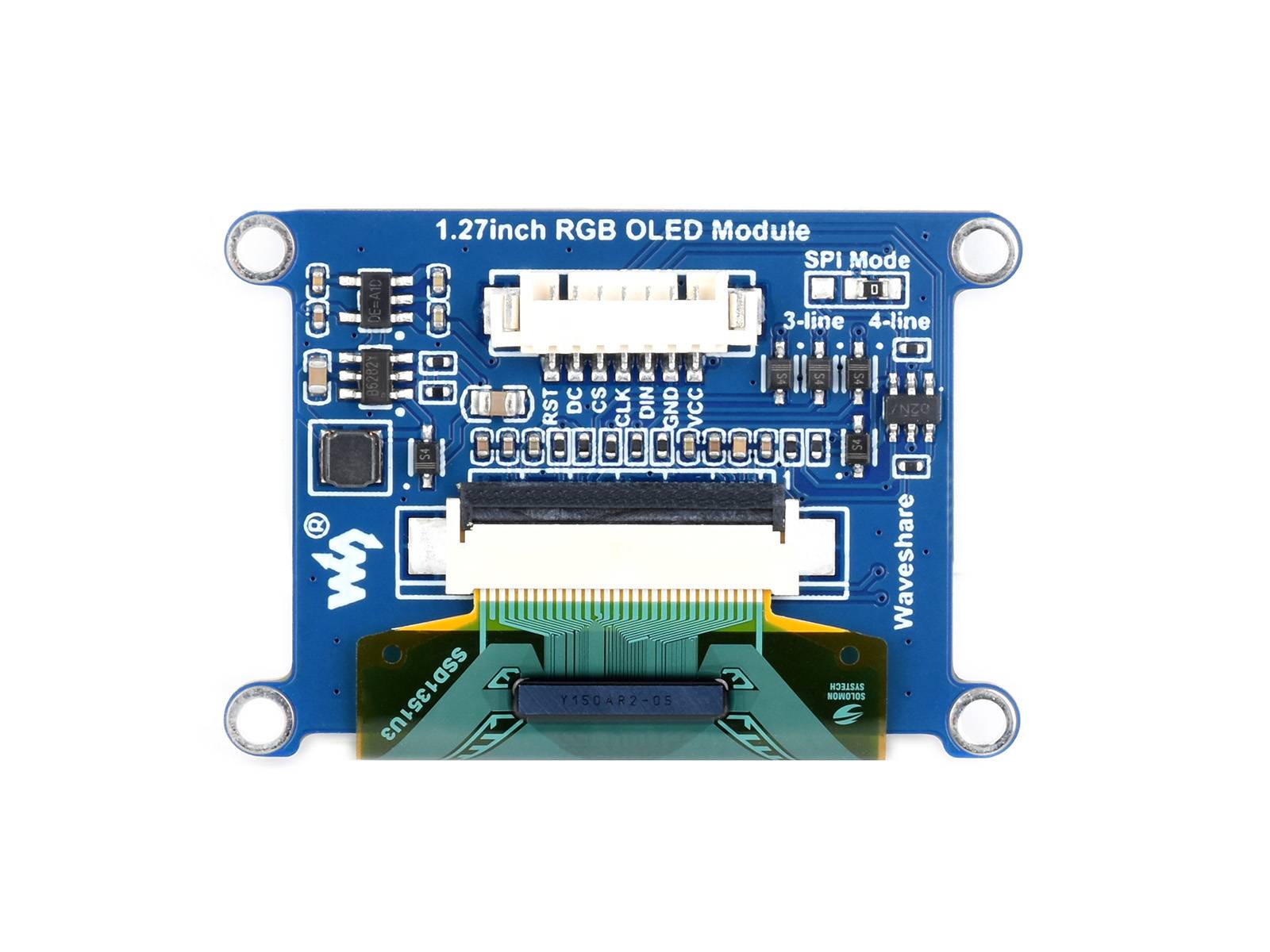 WaveShare 1.27inch RGB OLED Display Module 128x96 262K Colors SPI Interface