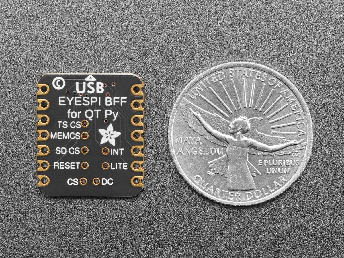 Adafruit EYESPI BFF for QT Py or Xiao 18 Pin FPC Connector