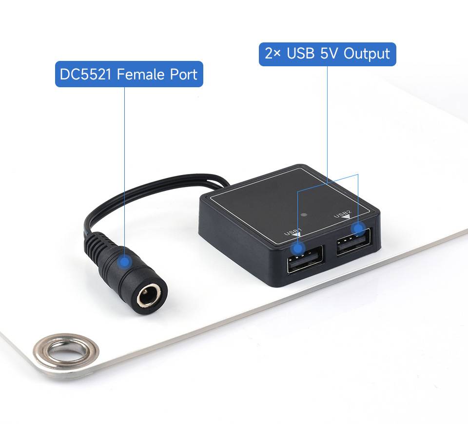 WaveShare Semi-flexible Polycrystalline Silicon Solar Panel 18V 10W
