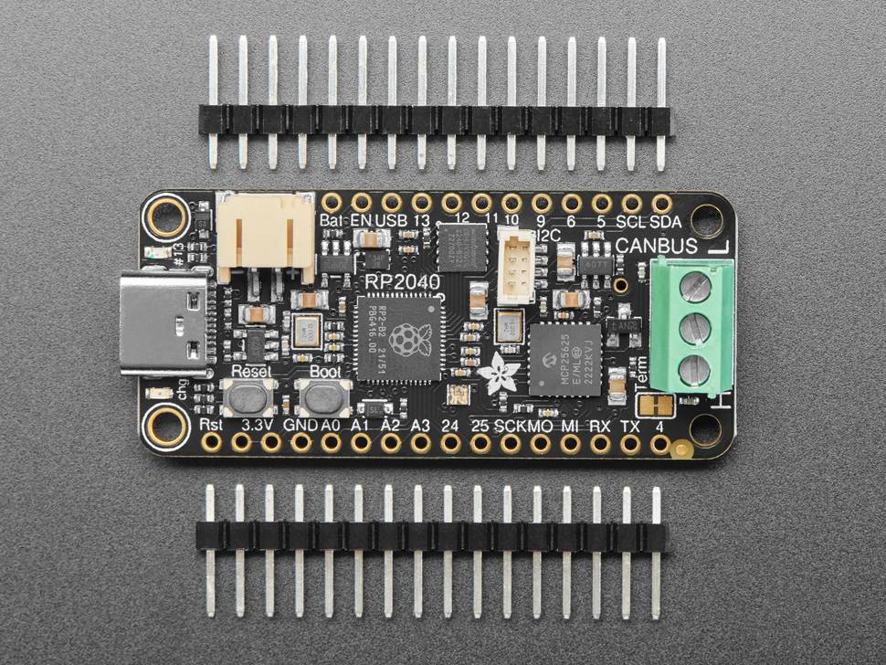 Adafruit RP2040 CAN Bus Feather with MCP2515 CAN Controller STEMMA QT