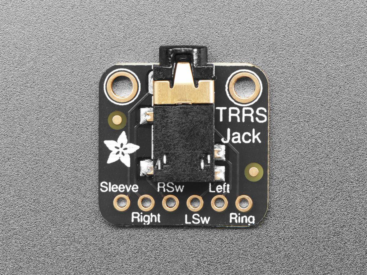Adafruit TRRS Jack Breakout Board for Stereo Audio and Microphone Input 5764