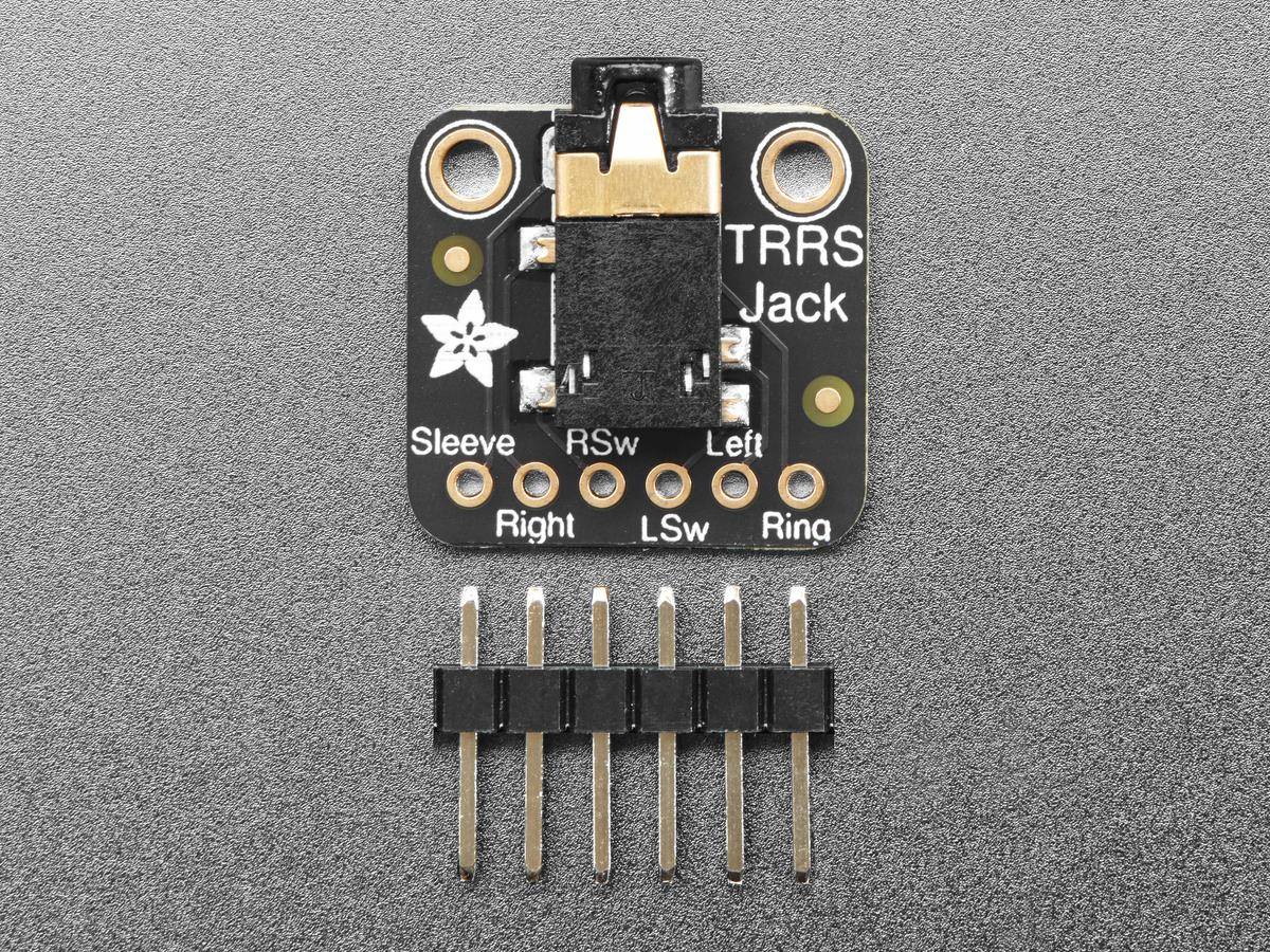 Adafruit TRRS Jack Breakout Board for Stereo Audio and Microphone Input 5764