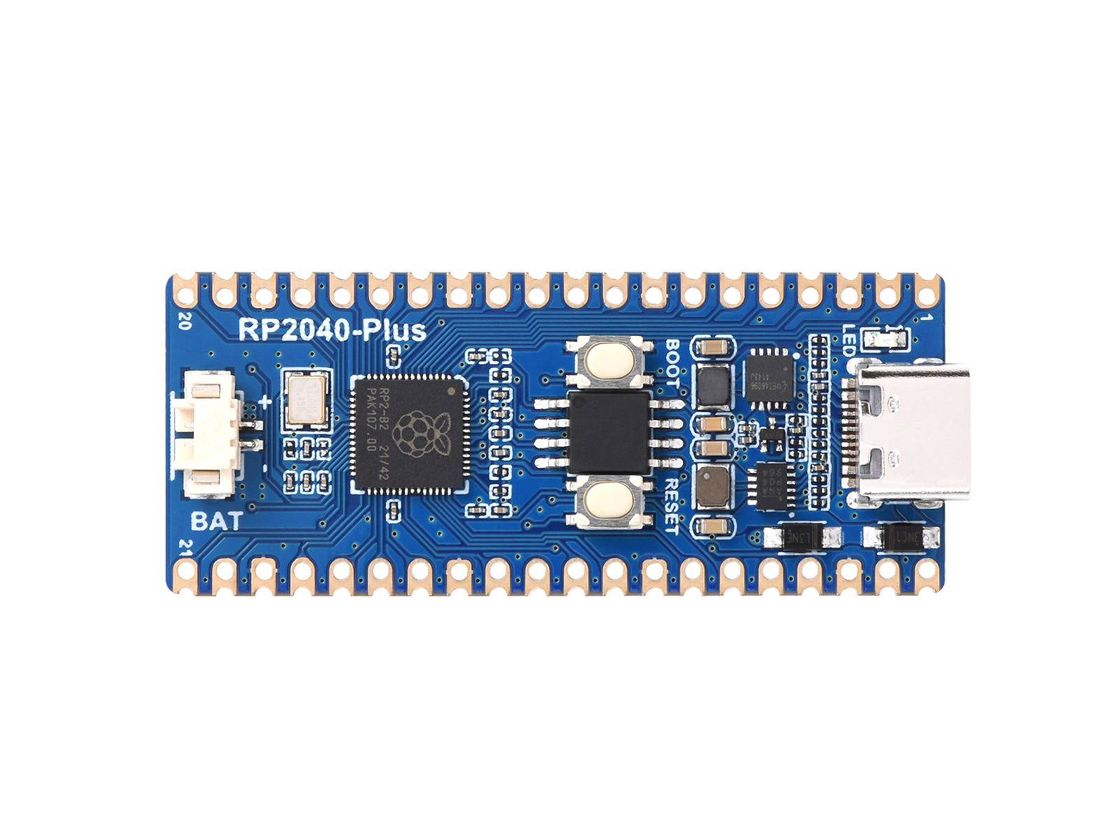 WaveShare RP2040-Plus 16MB with Header Based on Raspberry Pi MCU RP2040